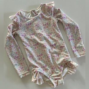 Jamie Kay Floral Lily Swimsuit Rashguard Boho Minimal